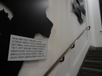 Die Alois Nebel Ausstellung im Literaturhaus Stuttgart (Treppenhaus)